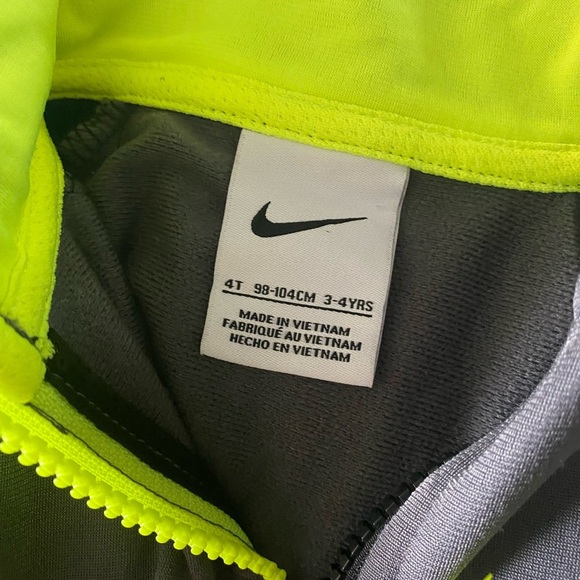 Nike Black and Yellow Athletic Jacket Full-Zip Performance - Picture 3 of 6